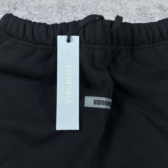 Essentials Fear of God Black Cotton Logo Shorts Men’s Large - Picture 7 of 7